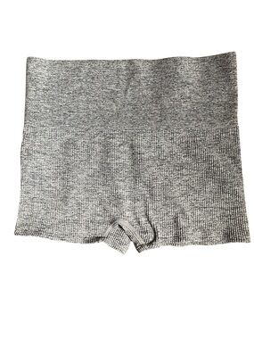 Colsie Gray Ribbed Bike Shorts
